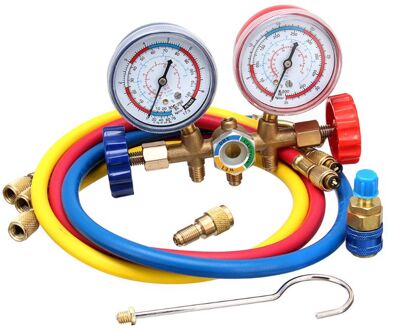 Koelmiddel Manometer Set Airconditioning Tools + Koelmiddel Testen Char