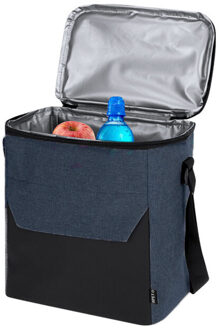 Koeltas Amalfi - voor lunchpakket of drankjes - 15 liter - 23 x 26 x 25 cm - Draagband - Marineblauw