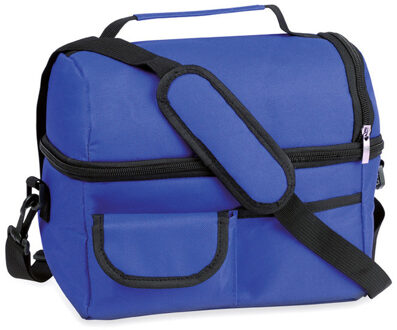 Koeltas blauw met schouderriem 25 x 24 x 15 cm