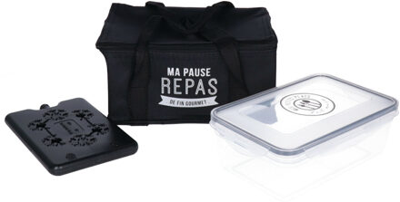 Koeltas Complete - voor lunch - 3L - 22 x 15 x 11 cm - met koelelement en box