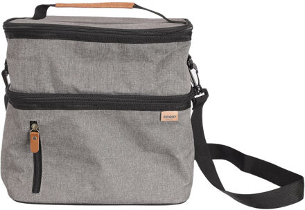 Koeltas Cook Concept - voor lunchpakket of drankjes - 12 liter - 26 x 18 x 27 cm - Draagband - Grijs