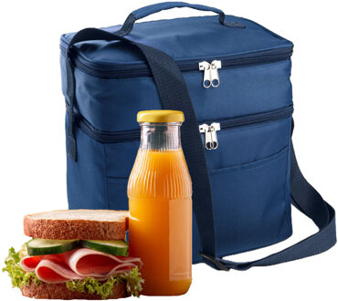 Koeltas Cook Concept - voor lunchpakket of drankjes - 13 liter - 26 x 19 x 26 cm - Draagband - Navy