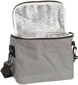 Koeltas Cook Concept - voor lunchpakket of drankjes - 7 liter - 26 x 12 x 21 cm - Draagband - Grijs