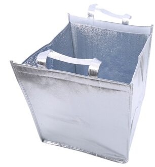 Koeltas Draagbare Voedsel Taart Geïsoleerde Zak Aluminiumfolie Thermische Doos Waterdicht Pak Ijs Lunchbox Levering Zak 10 duim