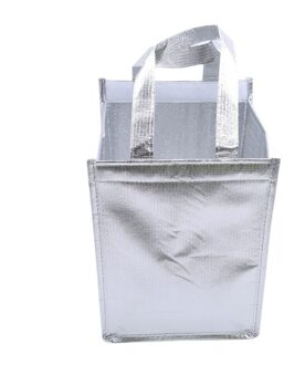 Koeltas Draagbare Voedsel Taart Geïsoleerde Zak Aluminiumfolie Thermische Doos Waterdicht Pak Ijs Lunchbox Levering Zak 4 duim