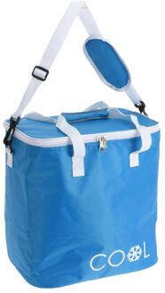 Koeltas draagtas schoudertas blauw - 29 x 31 x 21 cm - 18 liter - Koeltassen