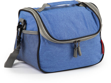 Koeltas/lunchtas Callela - blauw - 6.5 liter - 17 x 26 x 20 cm - koelbox tas - picknick/strand - lun