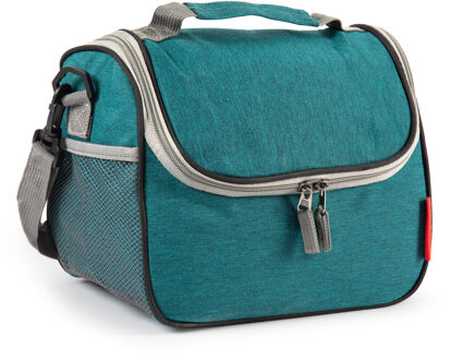 Koeltas/lunchtas Callela - groen - 6.5 liter - 17 x 26 x 20 cm - koelbox tas - picknick/strand - lun