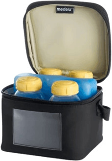 Koeltas met koelelement en 4 flessen