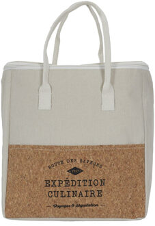 Koeltas Miami - voor lunch en drankjes - 17L - 30 x 28 x 28 cm - Draagband - wit