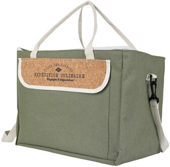 Koeltas Miami - voor lunch en drankjes - 18L - 41 x 24 x 30 cm - Draagband - groen