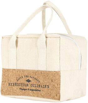 Koeltas Miami - voor lunch en drankjes - 3L - 22 x 14 x 16 cm - Draagband - wit