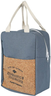 Koeltas Miami - voor lunch en drankjes - 5L - 20 x 11 x 28 cm - Draagband - blauw