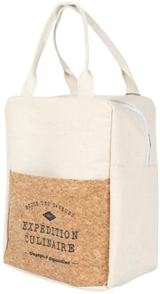 Koeltas Miami - voor lunch en drankjes - 5L - 20 x 11 x 28 cm - Draagband - wit