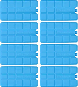 Koeltas of koelbox koelelementen - set van 8x stuks - 15 x 8 cm - 200 ml