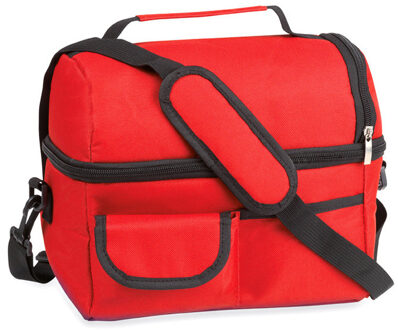 Koeltas rood met schouderriem 25 x 24 x 15 cm