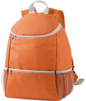 Koeltas rugtas/rugzak 28 x 14 x 34 cm - 10 liter - Oranje - Koeltassen - Koelrugzak
