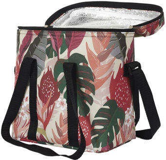 Koeltas Tropical Leafs - voor lunch en drinks - 12L - 30 x 15 x 25 cm