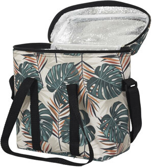 Koeltas Tropical Leafs - voor lunch en drinks - 12L - 30 x 15 x 25 cm