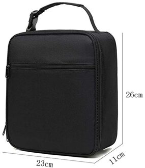 Koeltas Verpakking Organisator Outdoor Reizen Opbergtas Draagbare Thermische Geïsoleerde Koeler Lunchbox Tote School Picknick zwart