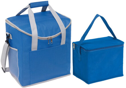 Koeltassen set blauw 27 en 4.5 liter