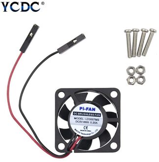 Koelventilator Voor Raspberry Pi 3 2 Model B Pi 3 B + Pi Een + Dc 5V/0.2A 30X30X7Mm Dc 5V Koelventilator Koeler Voor Raspberry Pi