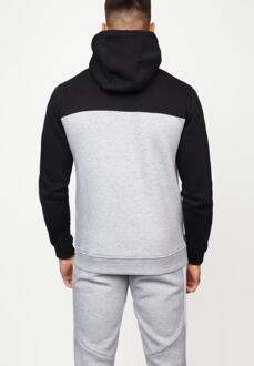 Koen Heren Zip Up Hoodie Zwart/Grijs