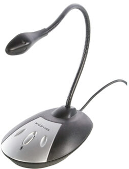 König - Flexible USB Desktop Microfoon - Zwart