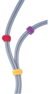 König Kabelbinders |10 stuks | Zwart, Blauw, Paars, Rood, Geel kabelbinder