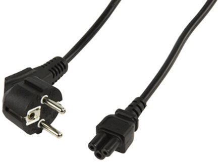 König, Netsnoer voor Laptops Straight Male IEC-320-C5 - 3-pin - 1.8 meter - Zwart