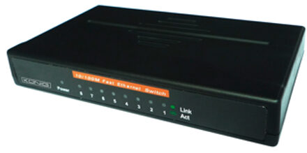König netwerk-switches 8-poorts ethernet switch 10/100 Mbps