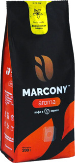 Кофе в зернах Marcony AROMA со вкусом французской ванили 200г.