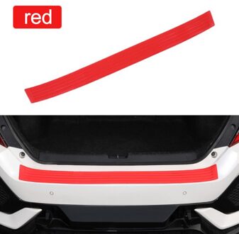Kofferbak Deur Guard Strips Sill Plate Protector Achterbumper Guard Auto Styling Rood