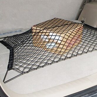 Kofferbak Doos Achter Cargo Organizer Opslag Elastische Mesh Net Houder Met 4 Haken Opbergen Opruimen
