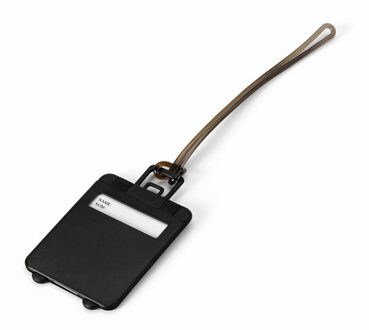 Kofferlabel Fanny - zwart - 5.5 x 7.5 cm - reiskoffer/handbagage label