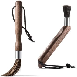 Koffie Borstel Borstel Set (Rechte + Gebogen) Espresso Machine Molen Cleaner Koffie Tool Voor Barista Home Keuken