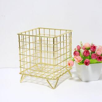 Koffie Capsule Opbergdoos Metalen Opslag Mand Desktop Diversen Opslag Mand Duurzaam En Stabiel Koffie Pod Organizer Rack Goud