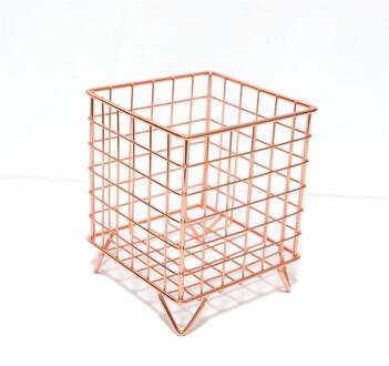 Koffie Capsule Opbergdoos Metalen Opslag Mand Desktop Diversen Opslag Mand Duurzaam En Stabiel Koffie Pod Organizer Rack roos goud