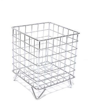 Koffie Capsule Opbergdoos Metalen Opslag Mand Desktop Diversen Opslag Mand Duurzaam En Stabiel Koffie Pod Organizer Rack Zilver