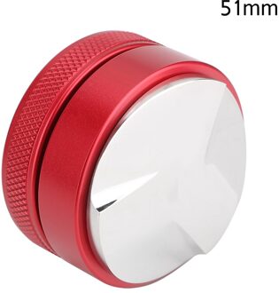 Koffie Distributeur 304 Rvs 51/53/58Mm Professionele Espresso Hand Stampers Koffie Accessoires Gadgets rood 51mm