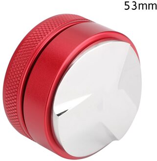 Koffie Distributeur 304 Rvs 51/53/58Mm Professionele Espresso Hand Stampers Koffie Accessoires Gadgets rood 53mm