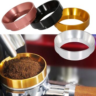 Koffie Doseren Ring Aluminium Distributeur Handgemaakte Koffie 51/53/54/58Mm zwart Dosing Ring / 53mm