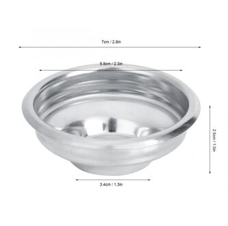 Koffie Filter 58 Mm Enkele/Dubbele Poreuze Filter Kom Mand Semi Bodemloze Handvat Filter