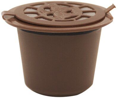 Koffie Gereedschap Hervulbare Herbruikbare Koffie Capsules Pods Voor Nespresso Filter Кофе bruin