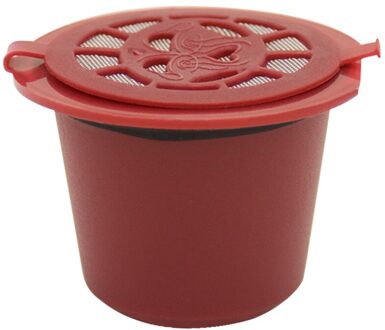 Koffie Gereedschap Hervulbare Herbruikbare Koffie Capsules Pods Voor Nespresso Filter Кофе rood