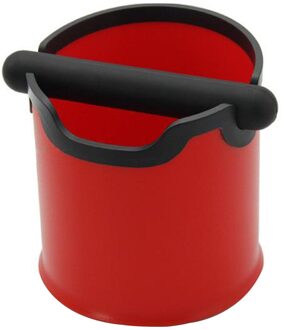 Koffie Knock Out Box Koffie Maalt Residu Afval Bin Box Verwijderbare Klop Bar rood