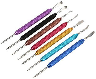 Koffie Latte Rvs Art Pen Tool Koffie Latte Foam Art Pen Naald Spatel Roestvrij Barista Tool Willekeurige Kleur