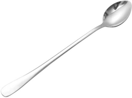 Koffie Lepel Lange Steel Rvs Thuis Keuken Eetkamer Bar Theelepel Dessert Lepel Roeren Lepel Kantoor Koffie Roer Lepel 1stk / 01zilver as tonen