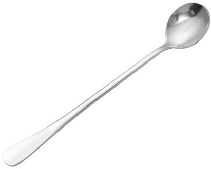 Koffie Lepel Lange Steel Rvs Thuis Keuken Eetkamer Bar Theelepel Dessert Lepel Roeren Lepel Kantoor Koffie Roer Lepel 5stk / 02zilver as tonen