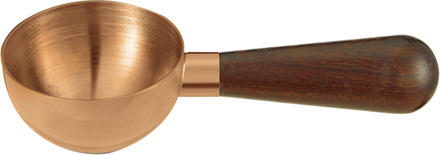 Koffie Lepel Roestvrij Staal Meten Thee Suiker Koffieboon Eetlepel Met Houten Handvat bronzen